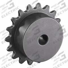 TSUBAKI Sprocket: One-Sided Hub, For Single Strands, 25, 18 Teeth, 1.44 in Pitch Dia, Steel (MPN 25B18). Key specifications — Brand: TSUBAKI.