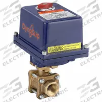 DYNAQUIP CONTROLS Electrically Actuated Two-Way Ball Valve: 1/2 in Nominal Valve Size, Bronze (MPN EVA63AME22). Key specifications — Actuator Features: Position Indicator; Brand: DYNAQUIP CONTROLS; Included Mounting: ISO 5211 Actuator Mounting Pad.