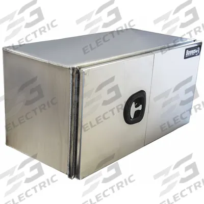 BUYERS PRODUCTS Truck Box: Underbody Truck Box, Double Barn Doors Door, 24 in Overall Dp - Double Barn-Door Boxes