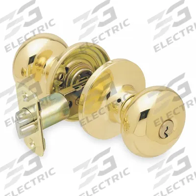 Grainger Door Lockset: Office Knob Locksets, Brass
