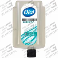 DIAL Shampoo Refill: 6 1/2 in Ht, 7 1/2 in Wd, 8 5/8 in Dp, Cartridge Bottle Refill, Clear, 34037 (MPN 98963). Key specifications — Fragrance: Fresh Scent; Color: Clear; Refill Style: Cartridge Bottle; Compatible Grainger Part Number: 807HR9; Compatible Manufacturer Part Number: 34037; Product Type: Shampoo Refill.