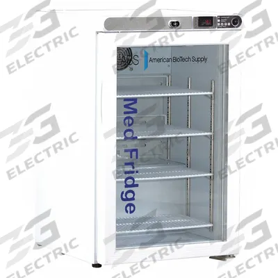 AMERICAN BIOTECH SUPPLY Lab Refrigerator: 2.5 cu ft, Undercounter, 2°C to 7°C - Pharmacy & Vaccine Refrigerators
