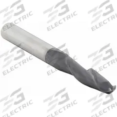 CLEVELAND Ball End Mill: Carbide, TiAlN Coated, 2 Flute, 3/8" Mill Dia, 1-1/2" LOC, 6" OAL (MPN C80949)