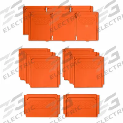 KLEIN TOOLS Drawer Divider: 5 5/8 in W x 2 1/8 in H x 12 1/4 in L, 10 Dividers, 10 Pieces - MODBox Rail Attachments & Adapters