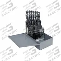 APPROVED VENDOR Jobber Length Drill Bit Set: 29 Pc, 1/16" to 1/2" by 64ths, 135° Split Point (MPN 401J94). Key specifications — attr1236168: Metal Index.