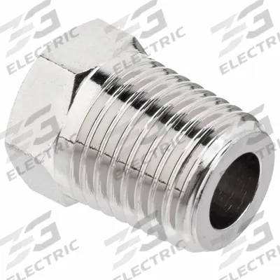 APPROVED VENDOR Metal Pipe Straight: Straight, 1/2 in x 1/8 in, Class 1000, 1,000 psi - Nickel-Plated Threaded High-Pressure Pipe Fittings