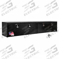 BUYERS PRODUCTS Top Sider: Topside Truck Box, Double Drop-Down Doors Lid, T-Handle Compression (MPN 1721561). Key specifications — Brand: BUYERS PRODUCTS; Color: Gloss Black; Lock Type: Keyed.