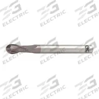 OSG Ball End Mill: Carbide, TiAlN Coated, 2 Flute, 1 mm Mill Dia, 2.5 mm LOC, 60 mm OAL (MPN HP418-0390)