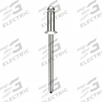 Blind Rivet,1 27/67" L,0.122" dia,PK500: Inch, 1 13/32 in Overall Lg, 5/16 in Body Lg, Plain, 500 PK (MPN AK43ABS201). Key specifications — Brand: POP AVDEL.