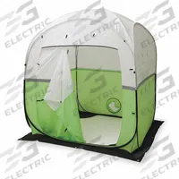 ALLEGRO Manhole Utility Shelter: 6 ft x 6 ft x 7 ft, High-Visibility Green, Nylon, Steel Frame (MPN 9403-66). Key specifications — Color: High-Visibility Green; Material: Nylon; Includes: Storage Bag; Features: Open Bottom; Frame Material: Steel; Brand: ALLEGRO.
