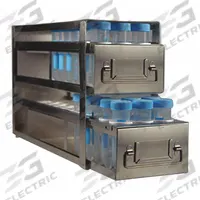 Freezer Drawer Rack: 22 in Overall Lg, 5 1/2 in Overall Wd, Stainless Steel, Slide Out Drawers (MPN R5078A). Key specifications — Includes: Slide Out Drawers; Material: Stainless Steel; Product Type: Freezer Drawer Rack; Brand: ARGOS TECHNOLOGIES.