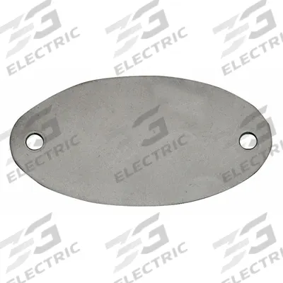 APPROVED VENDOR Blank Tag: Stainless Steel, 1 in Dia, Silver, 0.035 in Thick, Oval - General Purpose Blank Valve Tags