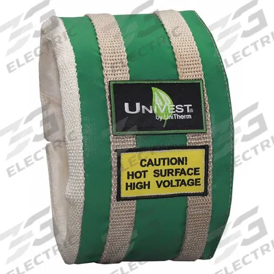 UNITHERM Insulated Pipe Jacket: For 6 in to 13 in Circumference, Ceramic Fiber, 8 in Cover Wd - Pipe Covers