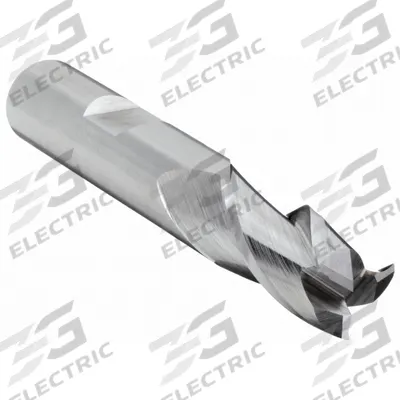 CLEVELAND Square End Mill: High Speed Steel, 3 Flute, 3/8" Mill Dia, 3/4" LOC - General Purpose High-Speed Steel Square End Mills