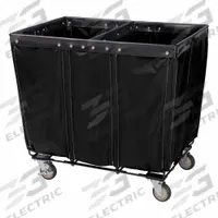 ROYAL BASKET TRUCKS Basket Truck: 14.9 cu ft, 42 lb, 36 in L x 26 in W x 33 1/2 in H, Black, Steel (MPN R36-KKK-PWC-4ULT). Key specifications — Brand: ROYAL BASKET TRUCKS; Liner Color: Black; Caster/Wheel Configuration: (2) Swivel; Assembled/Unassembled: Assembled.