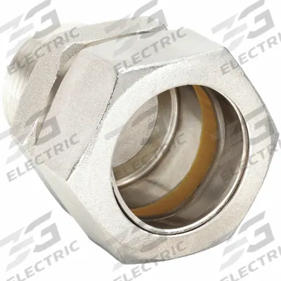 CALBRITE Rigid Compression Connector: 316 Stainless Steel, 1/2 in Trade Size - Connectors for Heavy-Wall RMC & Medium-Wall IMC Metal Conduit