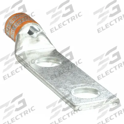APPROVED VENDOR Compression Lug: For 3/0 AWG, Stranded Wire, 1/2 in Stud Size, Std - Two-Hole Compression Lugs