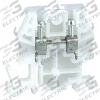 SQUARE D Terminal Block: DIN Rail Mounting Type, Screw Clamp Wire Termination, 2 Wire Terminals (MPN 9080GM6). Key specifications — Brand: SQUARE D; For Minimum Wire Size: 22 AWG.