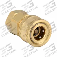 SNAP-TITE Hydraulic Quick Connect Hose Coupling: 1/2 in, Brass, 132.48 lpm Max. Flow Rate, Nitrile (MPN BVHC8-8F). Key specifications — Thread Size: 1/2"-14; Seal Material: Nitrile; Brand: SNAP-TITE.