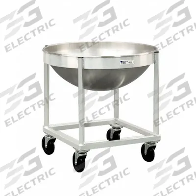 NEW AGE Bowl Dolly: 30 in Overall Ht, 30 in Overall Wd, 30 in Overall Lg, Aluminum - Bowl Dollies