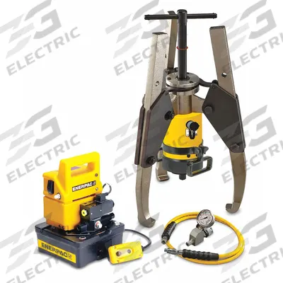 ENERPAC Hydraulic Puller Set: 64 ton Capacity with Attachments - Ram Puller Sets