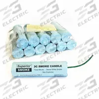 SUPERIOR SMOKE Smoke Candle: 40,000 cu ft Generated Volume, 3 min Max Emission Time (MPN 3C). Key specifications — Brand: SUPERIOR SMOKE; Ignition Type: Single Fuse; Smoke Color: White.