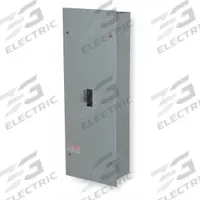 GE Circuit Breaker Enclosure: 3 Spaces, 150 A Amps, Flush Mounting, Indoor, 26.4 in Exterior Ht (MPN TE150F). Key specifications — attr196321: Flush; attr196322: Indoor.