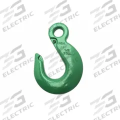 CAMPBELL Sling Hook: 5,700 lb Working Load Limit, 100 Hook Grade, Alloy Steel, 6 in Overall Lg, Eye (MPN 5646415PL). Key specifications — Color: Green; Brand: CAMPBELL; Visual Indicator Markings: None.
