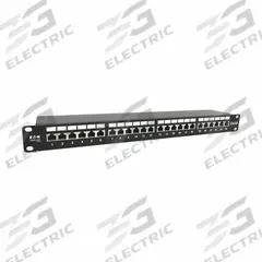 EATON TRIPP LITE Patch Panel: Flat, 1 Rack Units, 24 Ports, 6A, 110 IDC/Krone IDC, 19 in Overall Dp (MPN N252-024-6A-SH). Key specifications — Brand: EATON TRIPP LITE; Compatible Cable Performance Category: 6A; Material: Plastic; _Access Type: Rear Access; _Port Labeling: Adhesive Label; _Rear Termination: 110 IDC; _Shielded: Shielded.