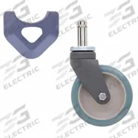 METRO Swivel Stem Caster: 5 in Caster Wheel Dia, Swivel, Polyurethane, 6 3/8 in Caster Mounting Ht (MPN 5PCXM). Key specifications — Caster Wheel/Configuration: Swivel; Caster Frame Material: Polymer; Brand: METRO; Caster Wheel/Tread Material: Polyurethane; Caster Wheel Type: Tread on Core.