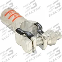 ECO-MAX Battery Terminal: Straight, Crimp, 2/0 ga, Orange Color, Negative, Copper/Tin (MPN 058423-1). Key specifications — Contact Material: Tin; Alignment: Straight; Color Code: Orange; Connection Type: Crimp; Gauge: 2/0 ga; Polarity: Negative; Brand: ECO-MAX.