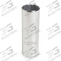 PROTO Socket: Metric, 1/2 in Drive Size, 19 mm Socket Size, 12-Point, Deep, Chrome, Socket (MPN J5319M). Key specifications — attr1204417: PROTO; attr1204392: Chrome.