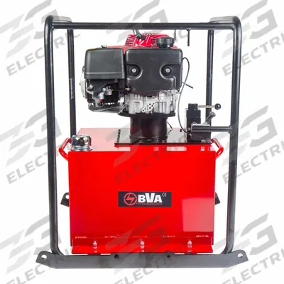 BVA HYDRAULICS Gas Powered Hydraulic Power Unit: 3 gpm, 10,000 psi Max. Pressure - Frame Mount Gas Powered Hydraulic Power Units