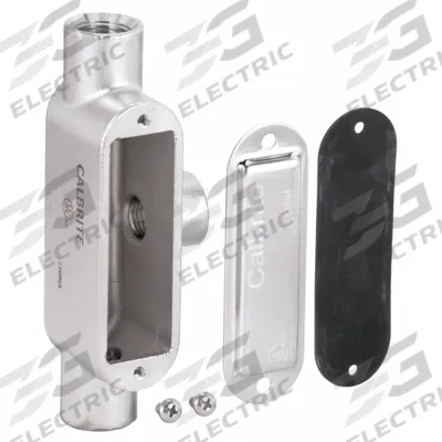 CALBRITE Conduit Outlet Body: Stainless Steel, 3 in Trade Size, T Body, 177 cu in Body Capacity - T - Tee Type