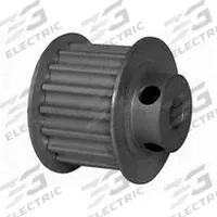DAYTON Timing Pulley: Modified Curvilinear, Fixed, For GT Timing Belt Section, For 15 mm Belt Wd (MPN 17-5P15-6FA3). Key specifications — Brand: DAYTON; Finish: Clear Anodized; For Belt Series: Powerhouse®.