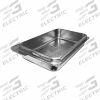 SPRING USA Water Pan: Full Size, Rectangular, 1.8 ga Gauge, 26 L Capacity, 24 in Overall Lg (MPN K509-60). Key specifications — Brand: SPRING USA; Dishwasher Safe: No; NSF Certified: No; Product Type: Water Pan; Manufacturer Part Number: K509-60.