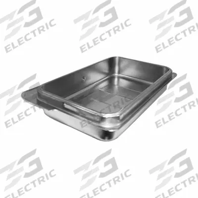 SPRING USA Water Pan: Full Size, Rectangular, 1.8 ga Gauge, 26 L Capacity - Steam Table Pans