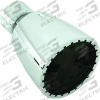 EZ-FLO Fixed Showerhead: 2 gpm Fixed Showerhead Flow Rate, ABS, Chrome Finish, Single, Regular (MPN 15011)