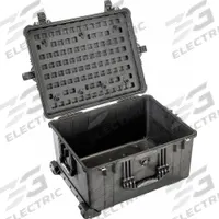 PELICAN Lid Panel: 10 in x 20 in, 97 Openings, Twist Cam Locks, Plastic, Black (MPN 016100-5200-110). Key specifications — Compatible Manufacturer Model Number: 1620; Attachment Type: Twist Cam Locks; Material: Plastic; Color: Black; Brand: PELICAN.