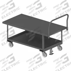 APPROVED VENDOR Platform Truck: 2,000 lb, 60 in L x 30 in W x 26 in H Deck, Solid, 12 ga Deck, Std (MPN WHPT30606MR95). Key specifications — Side Panel Type: No Side Panels; Brand: APPROVED VENDOR; Color: Gray; Caster/Wheel Configuration: (2) Swivel.
