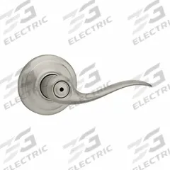 KWIKSET Door Lever Lockset: Privacy Lever Locksets, Nickel, ADA Compliant (MPN 730TNL-15-6AL-RCS). Key specifications — Ligature Resistance: Not Ligature-Resistant; Brand: KWIKSET; Lockset Function ANSI Code: F76; Visual Indicator Message: No Message; Lockset Style: Rose; ADA Compliant: Yes; Finish: Satin Nickel-Plated : Zinc.