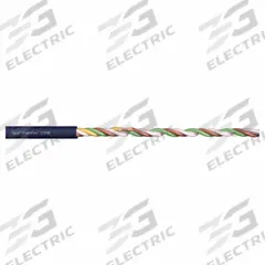CHAINFLEX Data Cable: 22 AWG, 4 Conductors, Order by the Foot, TPR Jacket, 300 V (MPN CF298-03-04). Key specifications — attr1141193: Twisted Pair; attr1141160: 3 x OD; attr1141165: 4 x OD; attr1141168: No; attr1141174: 4 x OD; attr1141159: Oil and Grease Resistant; attr1141182: IPA 14644-1; attr1141189: Data Cable.