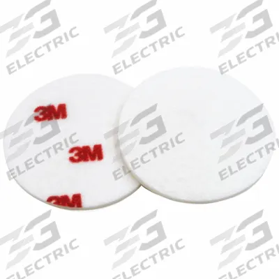 3M Buffing Pad, 3",50 per inner: Pad, Hook-and-Loop, Hook-and-Loop, Felt - Vehicle Finishing Pads