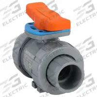 HAYWARD FLOW CONTROL Manual Two-Way Ball Valve: 1 1/2 in, CPVC, Straight, Full Port Ball Port (MPN TBH2150ASTE0000). Key specifications — Brand: HAYWARD FLOW CONTROL; Handle: Locking Tee.