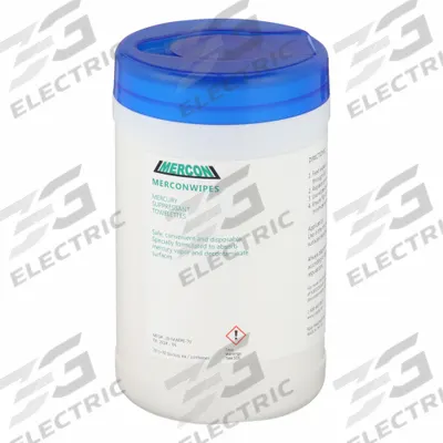 MERCON Mercury Wipes: 8 in x 7 in - Clean-Up Wipes