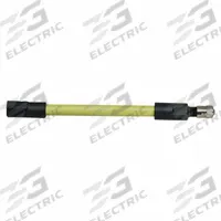 HALTEC Flexible Valve Extension: Valve Extensions, Flex Tire Valve Extenders, Round, Yellow, Plastic (MPN HE-343). Key specifications — Compatible Valve Size: Standard Bore; Color: Yellow; Product Type: Valve Extensions; Shape: Round; Design: Flexible Tire Valve Extenders; Compatible Thread Size: 5/16"-32; Material: Plastic; Brand: HALTEC.
