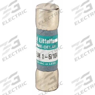 LITTELFUSE Fuse: FLM Series, Midget, Time-Delay, 1.6 A, 250 V AC - Time-Delay Cylindrical Fuses