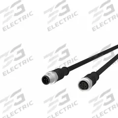 Sensor Cable: M12 Male Straight X M12 Female Straight, 5 Pins, Black, PUR, 5 m Cable Lg (MPN 142MDA12050). Key specifications — Cable Jacket Color: Black; End 1 Gender: Male; End 1 Mounting Orientation: Straight; End 2 Gender: Female; End 2 Mounting Orientation: Straight; End 2 Connection Type: M12; IP Rating: IPX7; Brand: METZ CONNECT.