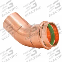 QUICKFITTING SUREPRESS Press Copper 45-Degree Elbow: 1 1/2 in CTS x 1 1/2 in CTS size, Copper (MPN SPWE55-45STR). Key specifications — Brand: QUICKFITTING SUREPRESS; Broad - Material for Bullet: Copper Or Bronze; Brand - Broad: QUICKFITTING SUREPRESS.