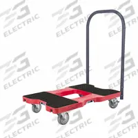 SNAP-LOC Platform Truck: 1,500 lb, 33 1/2 in L x 20 1/2 in W x 38 in H Overall Dim., Red, Plastic (MPN SL1500P4R). Key specifications — Color: Red; Caster/Wheel Configuration: (2) Swivel with Brake; Brand: SNAP-LOC.